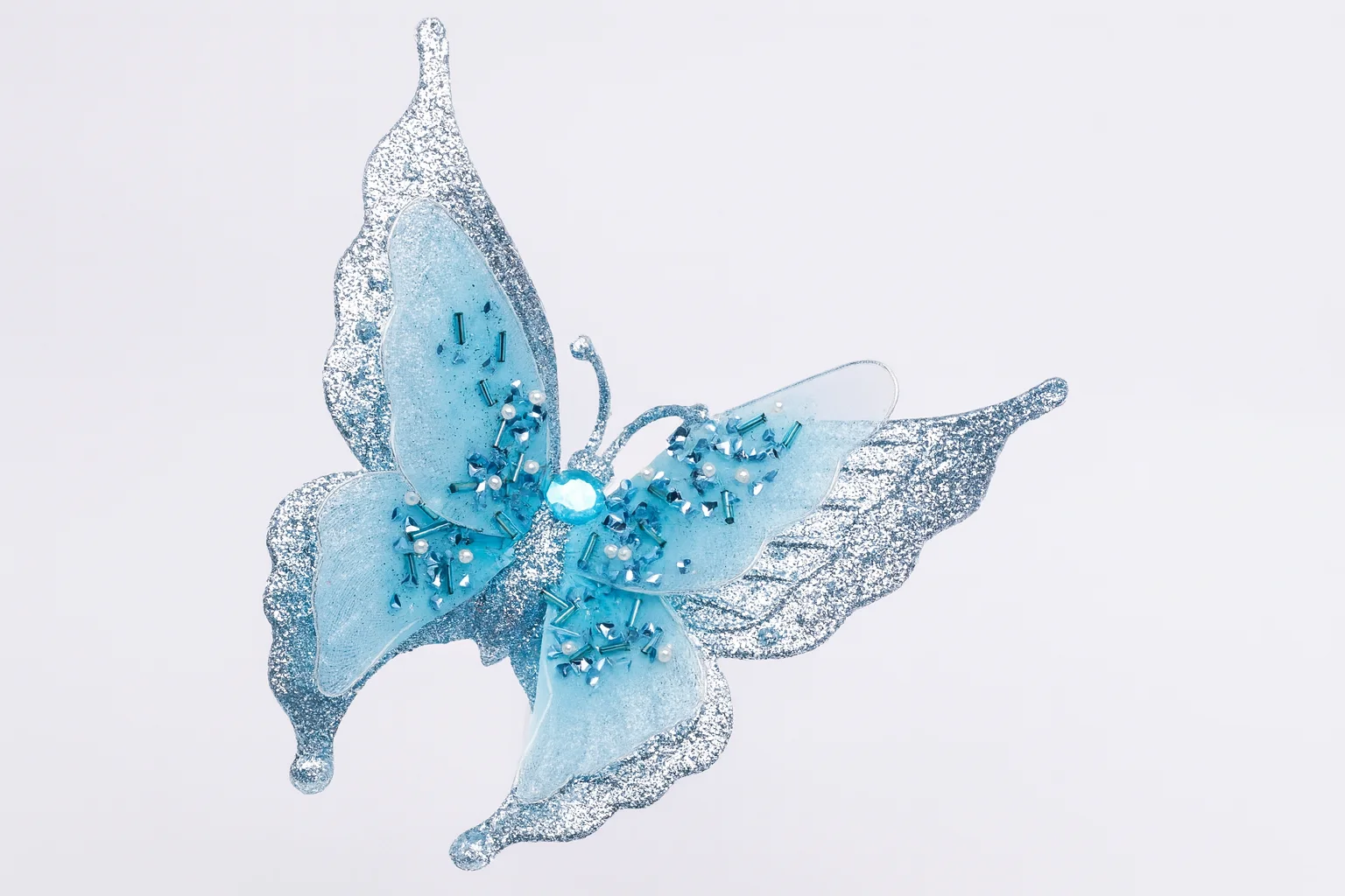 Hand-Painted Wooden Monarch