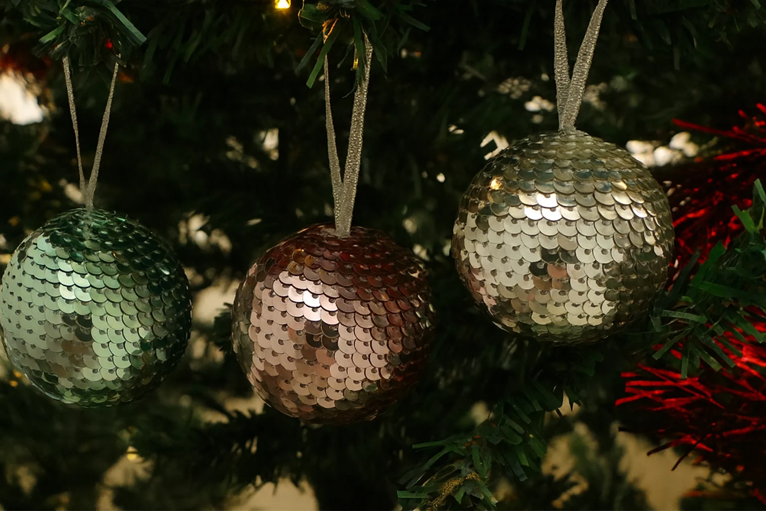 Colored Sequin Balls