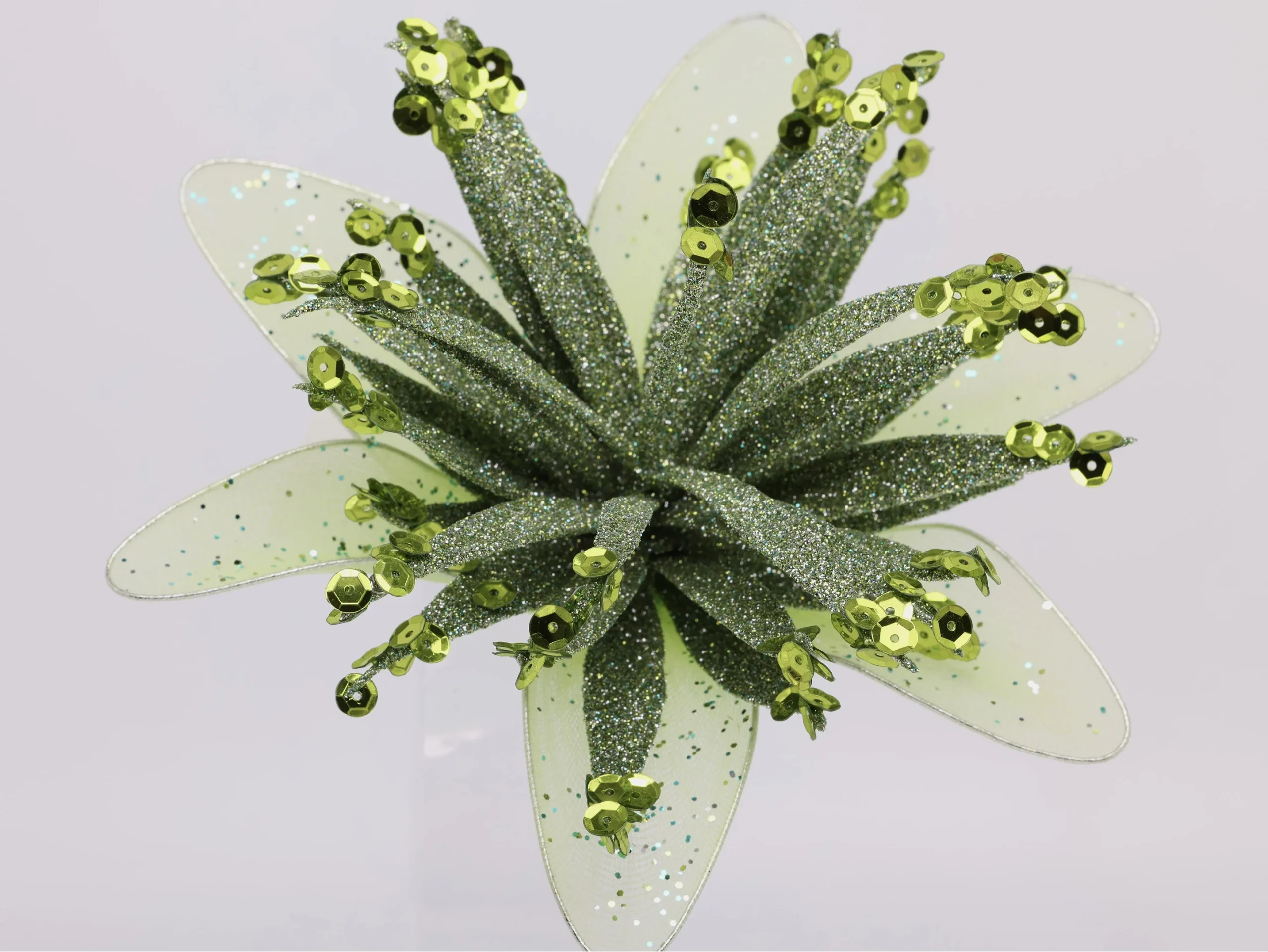 Emerald Sequin Statement Bloom