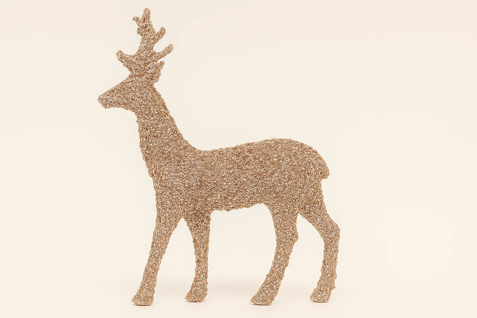 Velvet-Texture Flocked Deer