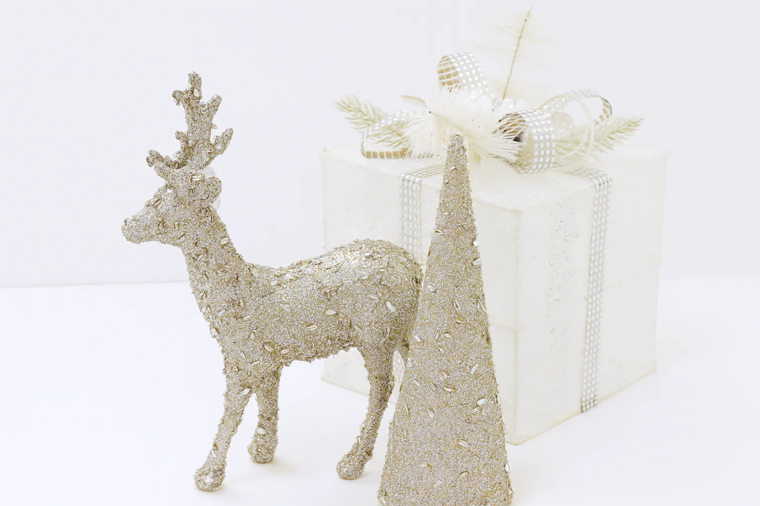 Weighted Gold-Finish Tabletop Deer