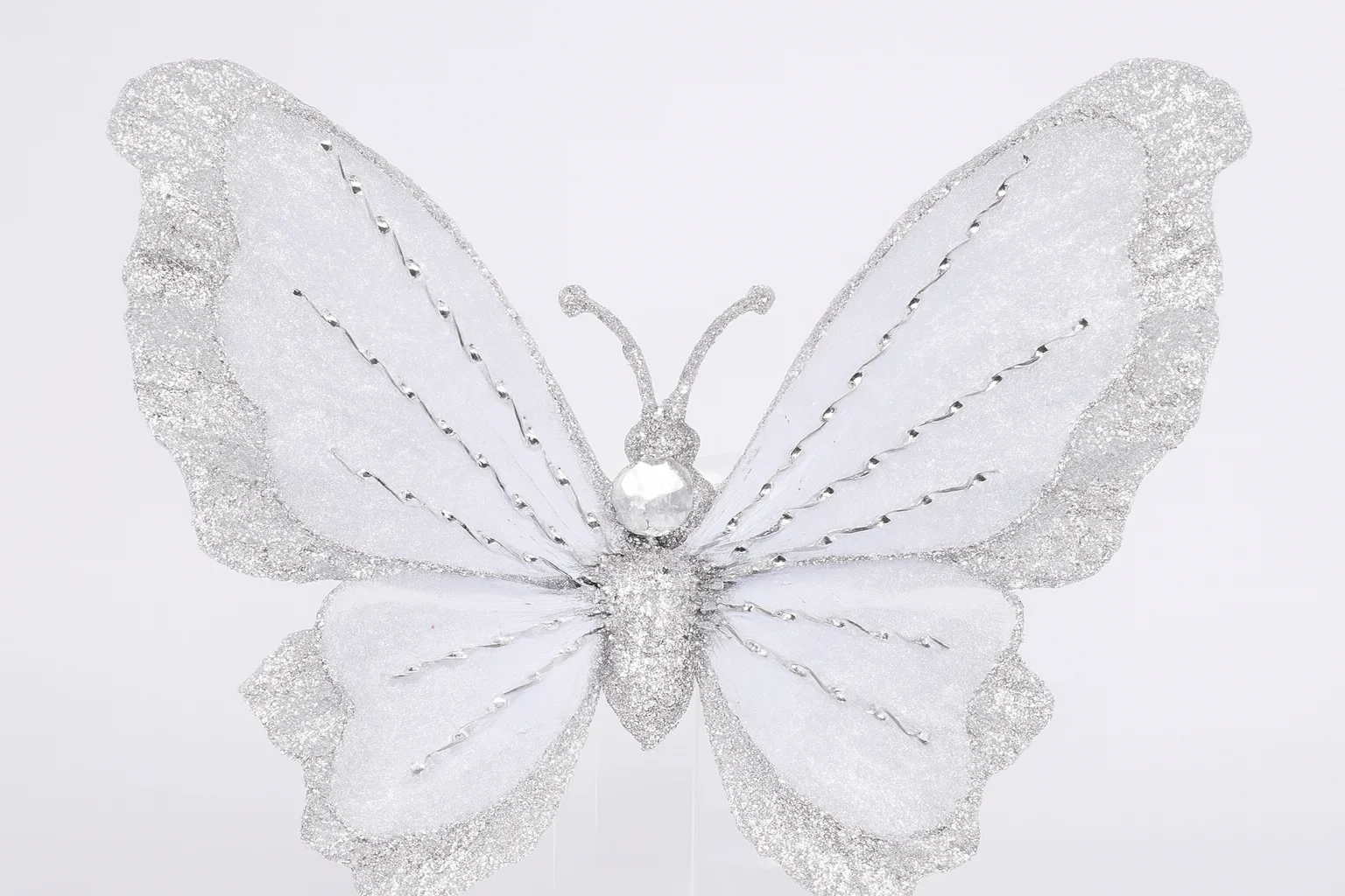 Frozen Silver Filigree Ornament